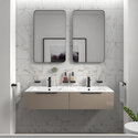 Pemberton 1200 Wall Twin Vanity Unit Gold