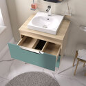 alani 600 petrol blue vanity square sink