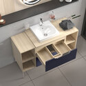 alani 1200 navy blue vanity square sink