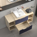 alani 1200 navy blue vanity square sink