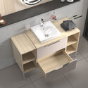 alani 1200 sand pink vanity square sink