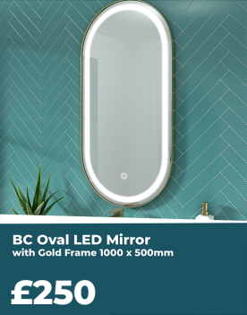 Oval LED mirror