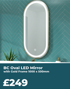 Oval LED mirror