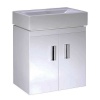 Checkers White 450 Wall Mounted Basin Unit