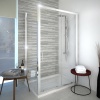 Extra Product Image For Romano Deluxe 1200 Sliding Shower Door For Wall To Wall Installation Recess 1