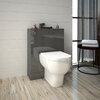 Extra Product Image For Complete Patello Grey L Shape Shower Bath Suite Incl Sink Cabinet Toilet And Taps. 2