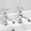 Hartlebury Basin Pillar Taps Chrome