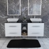 double vanity unit and basin