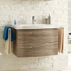 fashionable Solitaire 6005 Bathroom 2 Drawer Vanity Unit