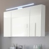 Extra Product Image For Solitaire 6005 Bathroom Mirror Cabinet with LED Top Light