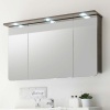 Extra Product Image For Solitaire 6005 Mirror Cabinet Led Canopy Lights 3 Doors 6 Glass Shelves Power Outlet Sizes From 800Mm 1