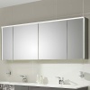 Extra Product Image For Solitaire 6010 Bathroom Mirror Cabinet with LED Canopy Lights