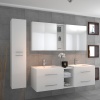 Extra Product Image For Sonix Double Vanity Bathroom Suite White 2