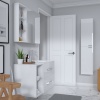 Bathroom furniture set in white