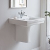 Lifestyle Image for Ceramic White 580mm Basin Semi Pedestal