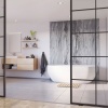 IDS Showerwall Grey Volterra Gloss