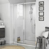 RADIANT REDUCED HEIGHT 1750 SLIDING SHOWER DOOR 1200