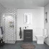 Shower Suite with Grey Furniture 