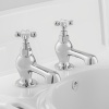 Axbridge Traditional Bath Pillar Taps Crosshead