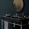 Burlington Traditional Jet Black Washbasin 1200 Large