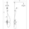 Extra Product Image For Wye Trad Round Shower Kit Drawing 1