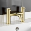 JTP Vos Brushed Gold Bath Filler Tap