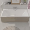 Angled Front View of Straight Bath Panel with Optional End Panel