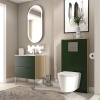 Alani 600 Cloakroom Suite Green