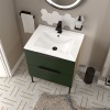 Alani 600 Cloakroom Suite Green