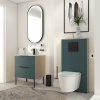 Alani 600 Cloakroom Suite Petrol Blue