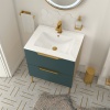 Alani 600 Cloakroom Suite Petrol Blue