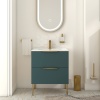 Alani 600 Cloakroom Suite Petrol Blue