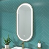 Extra Product Image For Bc Oval Led Mirror With Gold Frame 1000 X 500Mm 3