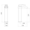 Extra Product Image For Glenoe Waterfall Tap Line Drawing 1