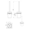 Extra Product Image For Glade Black Toilet Brush Holder Drawing 1