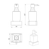 Extra Product Image For Glade Black Wall Soap Pump Drawing 1