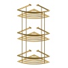 Triple Shower Basket in Gold