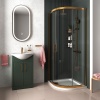 Odessa Gold 900 Quadrant Shower Enclosure