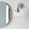 Glass Wall Light: 1 Bulb