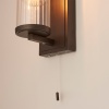 Glass Wall Light: 1 Bulb