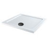 Stone Resin Square Tray 800 x 800 with Optional Black Waste Stone Resin Square Tray 800 x 800 with Optional Black Waste