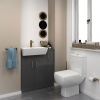 Oliver Gold 800 Fitted Cloakroom Furniture