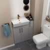 Oliver Gold 800 Fitted Cloakroom Furniture