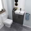 Oliver Black 800 Fitted Cloakroom Furniture