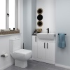 Oliver Black 800 Fitted Cloakroom Furniture