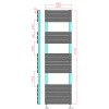 beyzad anthracite towel radiator