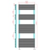 Product Image for Beyzad Black Towel Radiator