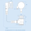 Line Drawing of Round Bath Filler Overflow Waste