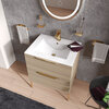 Alani Oak 600 White Basin