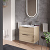 Alani Oak 600 White Basin